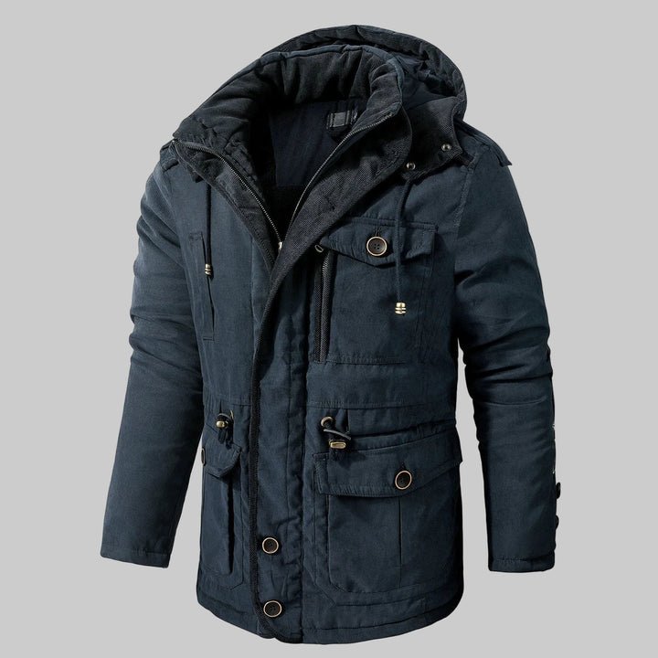 Pánská multi-pocket zimní bunda – univerzální design do chladu