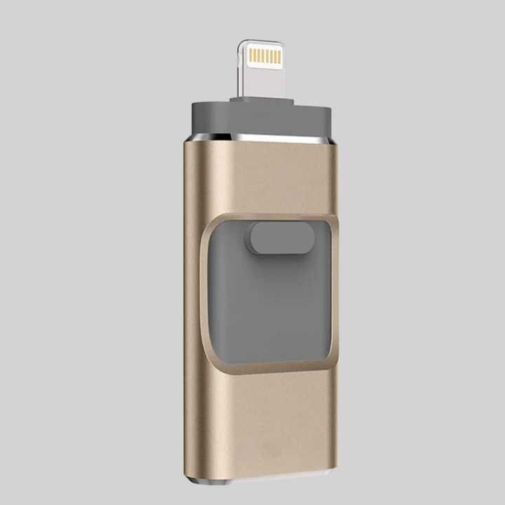 4-v-1 USB Flash Disk – Multi-Konektor Uložení