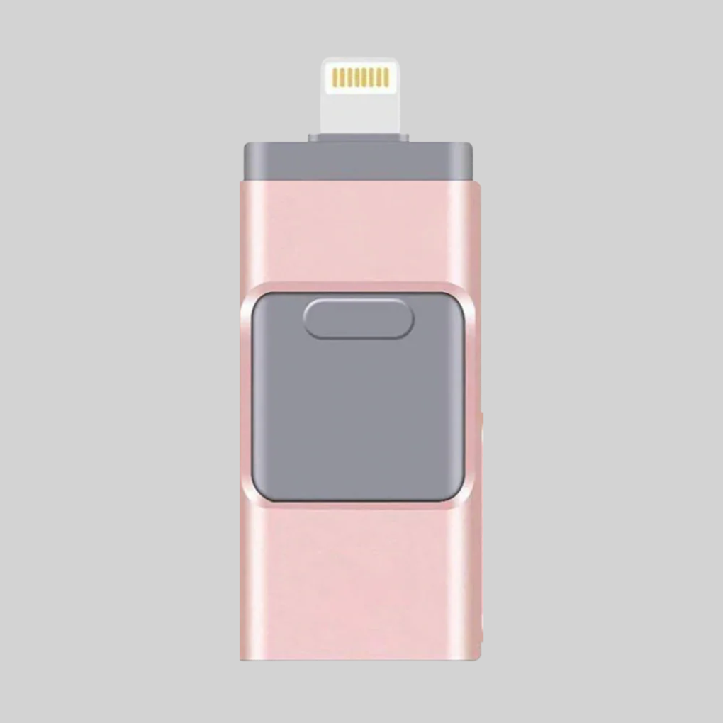 4-v-1 USB Flash Disk – Multi-Konektor Uložení