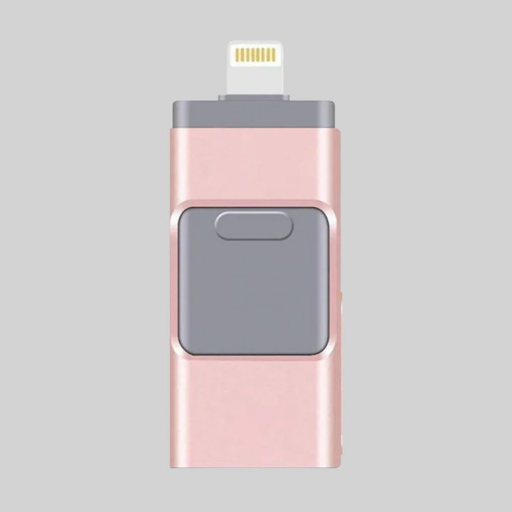 4-v-1 USB Flash Disk – Multi-Konektor Uložení