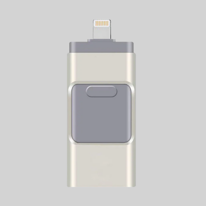 4-v-1 USB Flash Disk – Multi-Konektor Uložení