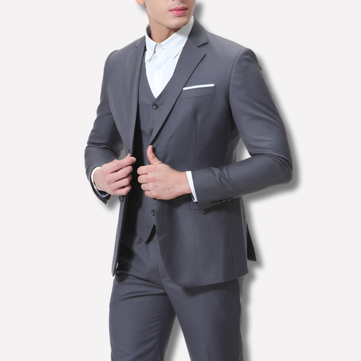 Mužský slim-fit 3-dílný oblek