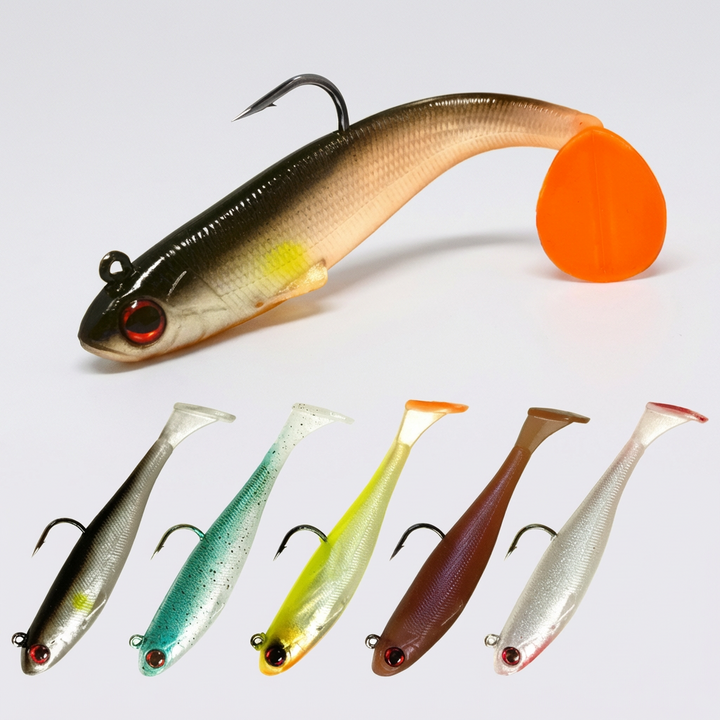 Swimbait pro okouna a štiku s olověnou jig hlavou