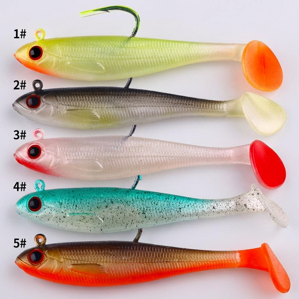 Swimbait pro okouna a štiku s olověnou jig hlavou