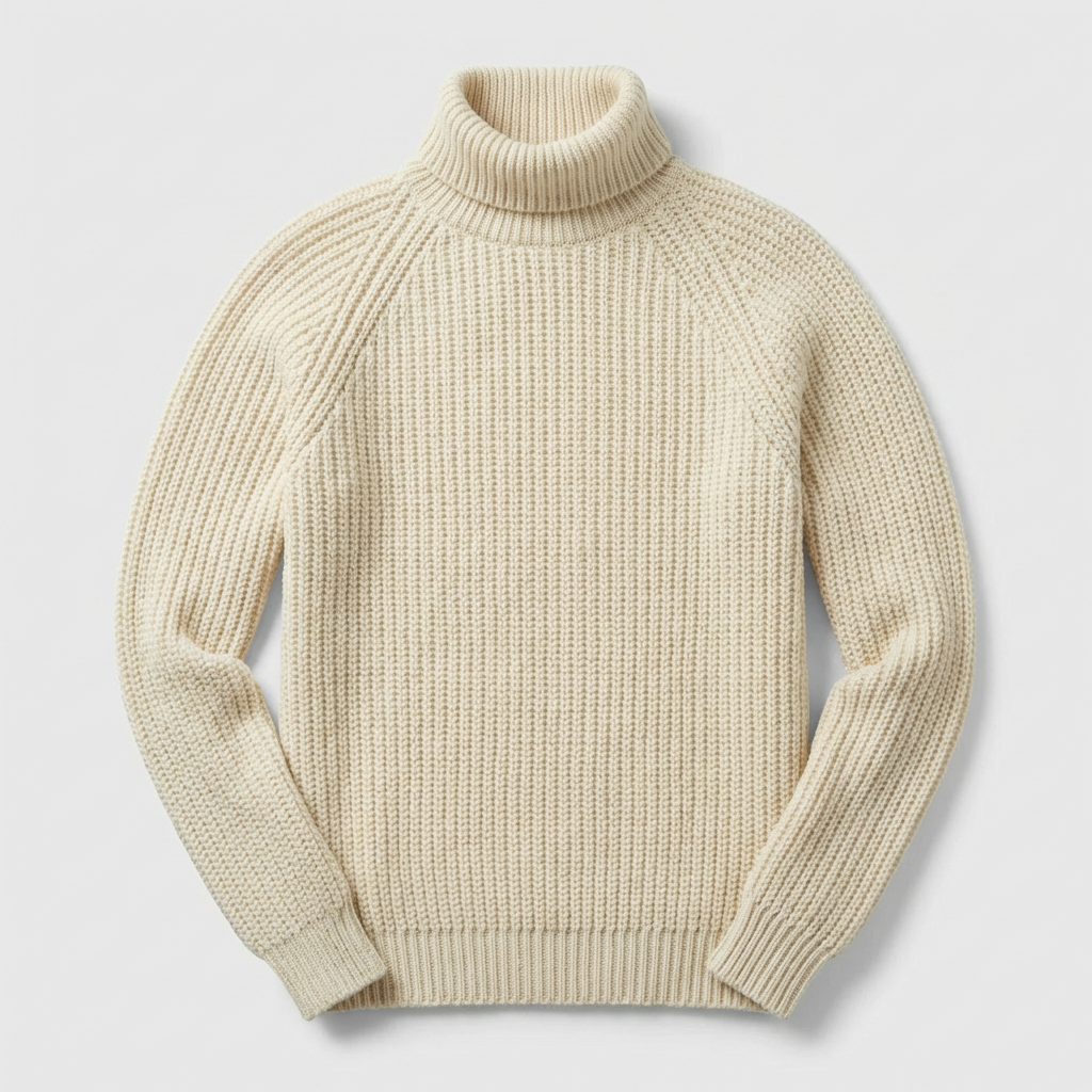Pánský turtleneck pletený zimní svetr