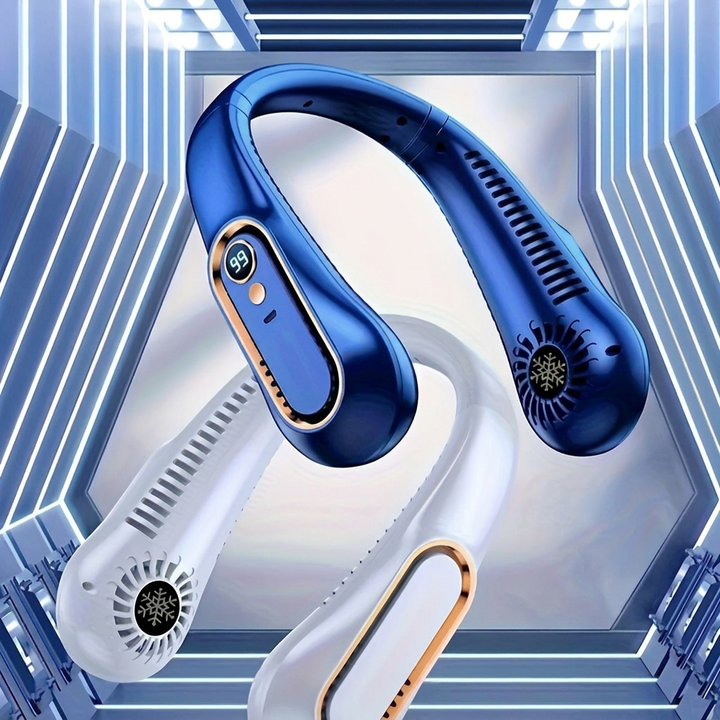 Přenosný USB nákrční ventilátor s 360° flexibilním chlazením pro venkovní použití