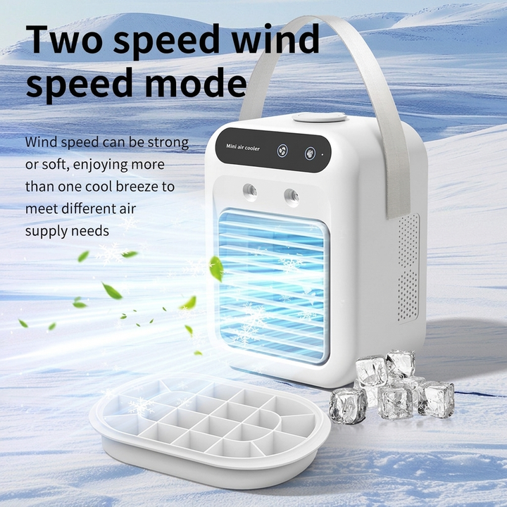 Kompaktní domácí ventilátor na chlazení vzduchu