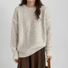 Oversized Ivory Kapsový Svetř – Relaxovaný Každodenní Layer