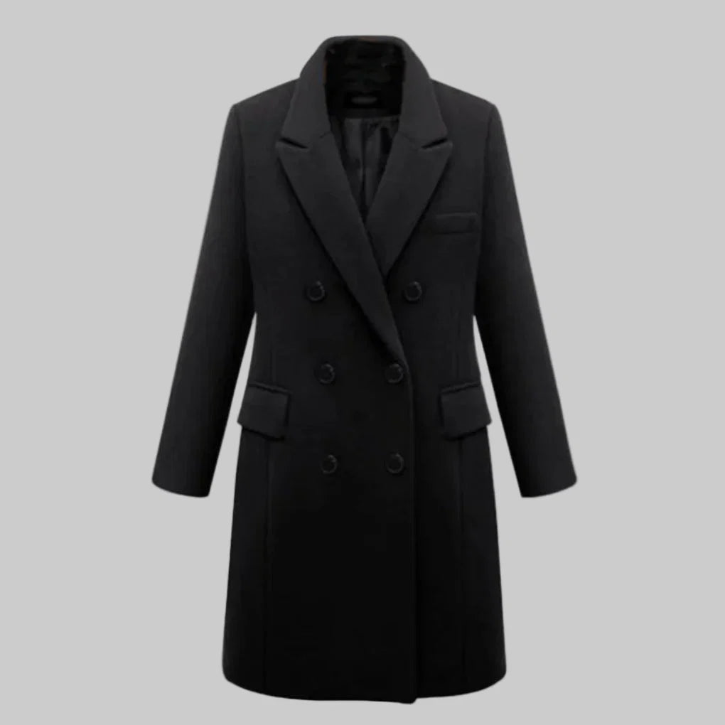 Dámský dlouhý zimní kabát – Elegantní pokrytí se zimním stylem