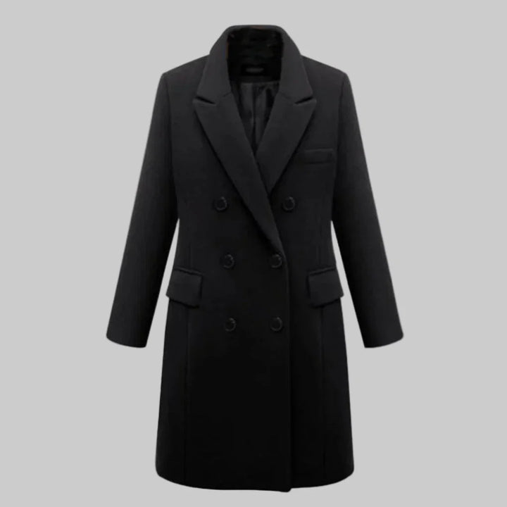 Dámský dlouhý zimní kabát – Elegantní pokrytí se zimním stylem