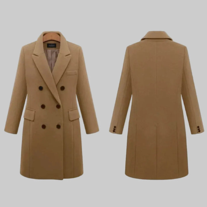 Dámský dlouhý zimní kabát – Elegantní pokrytí se zimním stylem