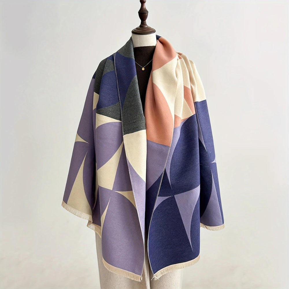 Reverzibilní ponco šátek