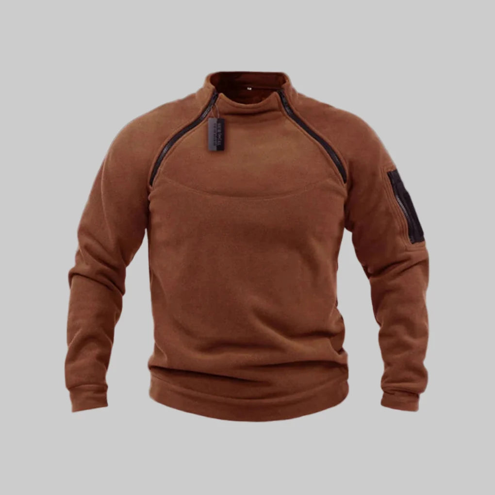 Pánský fleece pulover – funkční vrstva pro venkovní a pole