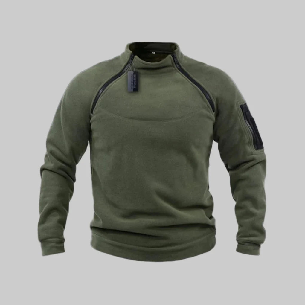 Pánský fleece pulover – funkční vrstva pro venkovní a pole