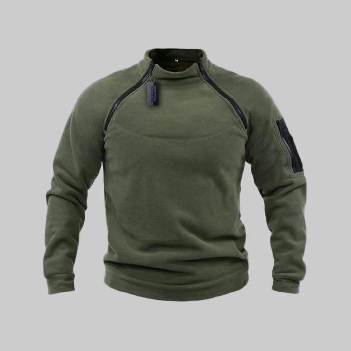 Pánský fleece pulover – funkční vrstva pro venkovní a pole
