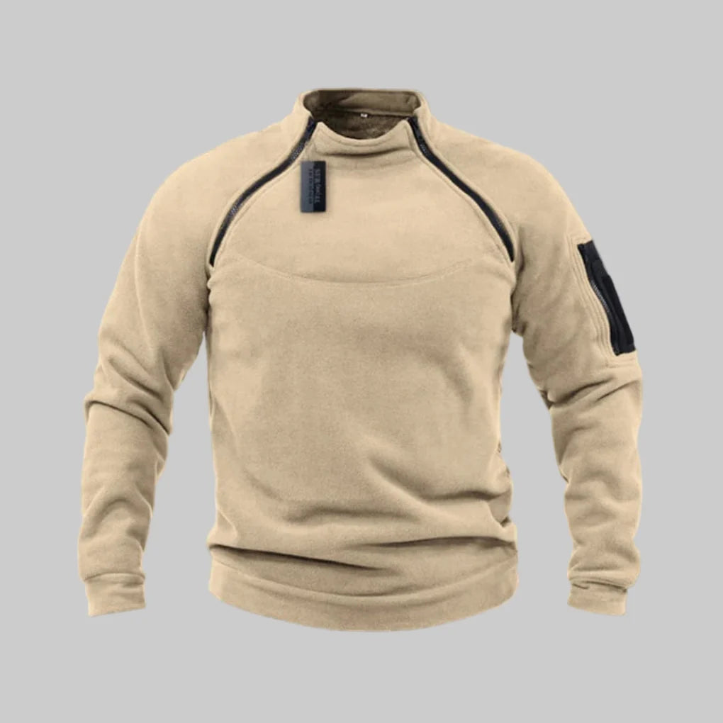 Pánský fleece pulover – funkční vrstva pro venkovní a pole