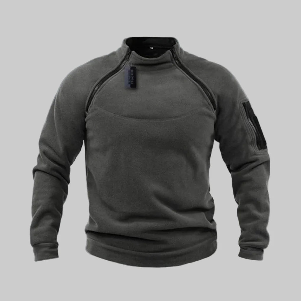 Pánský fleece pulover – funkční vrstva pro venkovní a pole