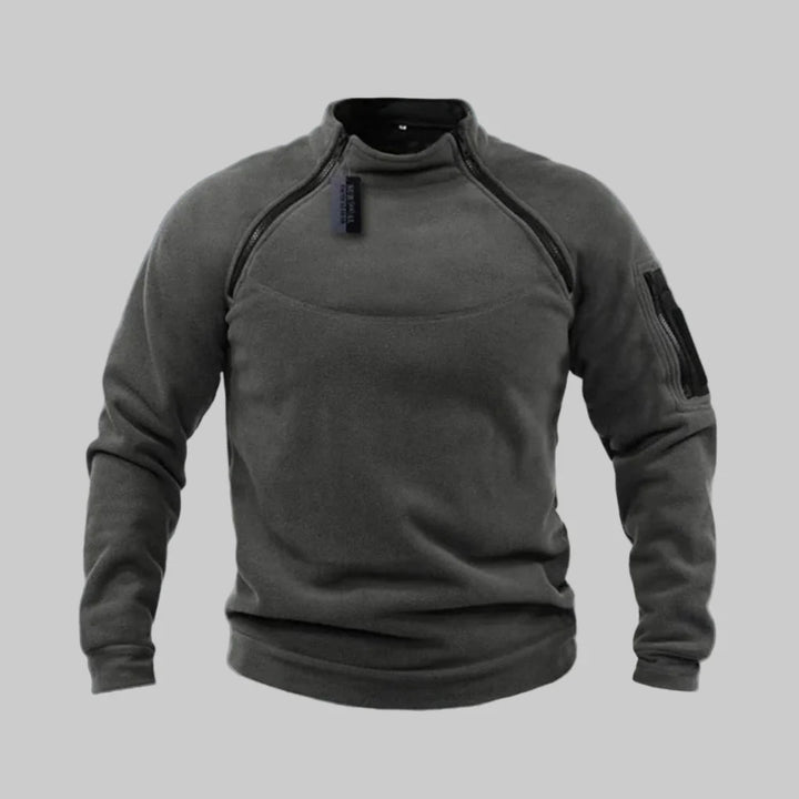 Pánský fleece pulover – funkční vrstva pro venkovní a pole